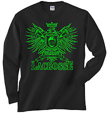 Long Sleeve Lacrosse T-Shirt: Play Hard Eagle