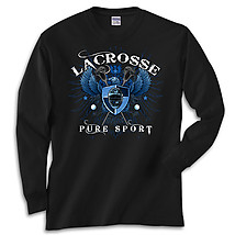 Long Sleeve Lacrosse T-Shirt: Lacrosse Eagle