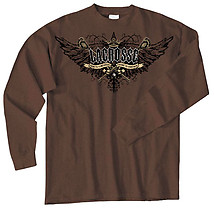 Long Sleeve Lacrosse T-Shirt: Pride with Wings