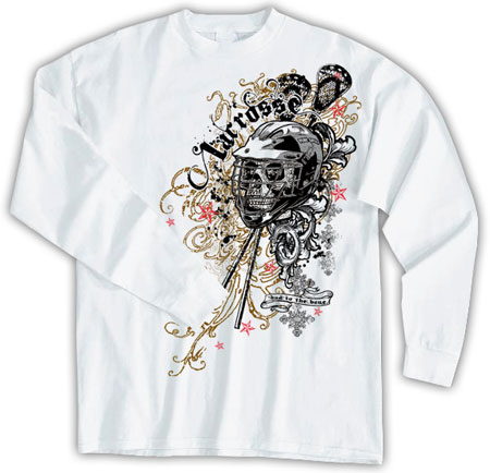 Pure Sport Long Sleeve Lacrosse T-Shirt: Bad to the Bone