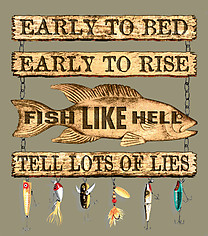 Fishing T-Shirt: Fish Like Hell!