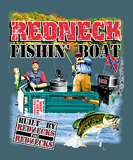 Pure Sport Fishing T-Shirt: Redneck Fishing Boat