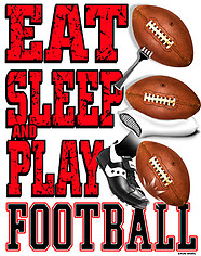 Football T-Shirt: Eat Sleep Football