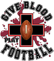 Pure Sport Football T-Shirt: Give Blood Football