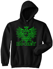 Hooded Hockey Sweatshirt: Play Hard Eagle