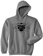Pure Sport Hooded Lacrosse Sweatshirt: Lacrosse Sheild