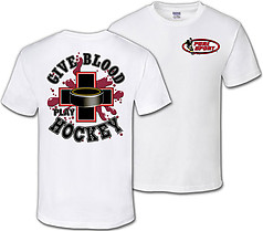 Pure Sport Hockey T-Shirt: Give Blood Play Hockey