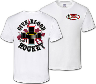 Pure Sport Hockey T-Shirt: Give Blood Play Hockey