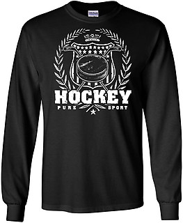 Pure Sport Long Sleeve Hockey T-Shirt: Hockey Laurel