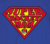 Hockey T-Shirt: Super Hockey Mom