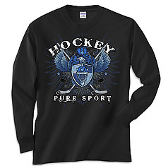 Pure Sport Long Sleeve Hockey T-Shirt: Hockey Eagle