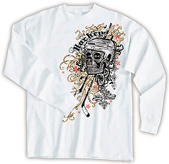 Pure Sport Long Sleeve Hockey T-Shirt: Bad to the Bone