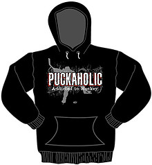 Pure Sport Hooded Hockey Sweatshirt: Puckaholic