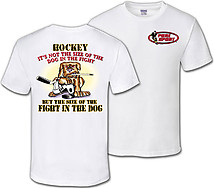 Hockey T-Shirt: Fight In The Dog
