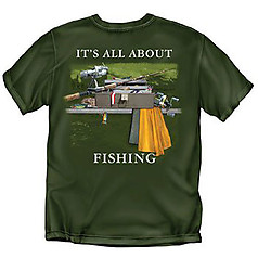 Coed Sportswear Fishing T-Shirt: It's All About Fishing