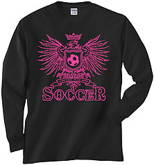 Pure Sport Long Sleeve Soccer T-Shirt: Girls Eagle Soccer