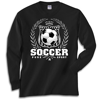 Pure Sport Long Sleeve Soccer T-Shirt: Soccer Laurel