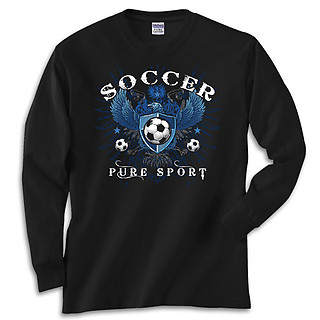 Pure Sport Long Sleeve Soccer T-Shirt: Soccer Eagle