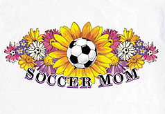 Pure Sport Soccer T-Shirt: Soccer Mom Flower