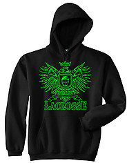 Hooded Lacrosse Sweatshirt: Play Hard Eagle