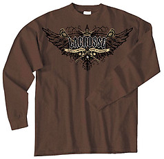 Pure Sport Long Sleeve Lacrosse T-Shirt: Pride with Wings