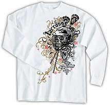 Long Sleeve Lacrosse T-Shirt: Bad to the Bone