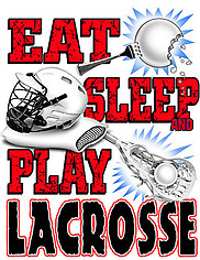 Lacrosse T-Shirt: Eat Sleep Lacrosse