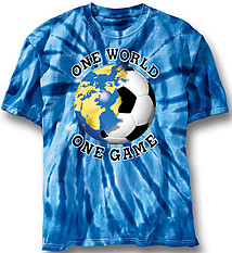 Soccer T-Shirt: One World Tie Dye