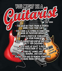 Music T-Shirt: You Might Be A Guitarist