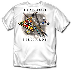 Coed Sportswear Billiards T-Shirt: It's All About Billiards