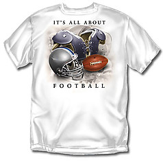 Coed Sportswear Football T-Shirt: All About Football