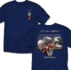 Coed Sportswear Football T-Shirt: It's All About Football