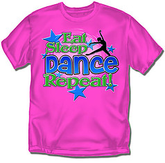 Coed Sportswear Youth Dance T-Shirt: Eat Sleep Dance