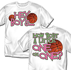 Coed Sportswear Basketball T-Shirt: One on One Basketball