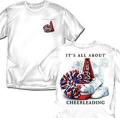 Coed Sportswear Cheer T-Shirt: It's All About Cheerleading