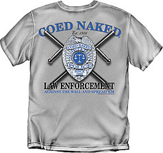 Coed Sportswear Law T-Shirt: Coed Naked Law Enforcement