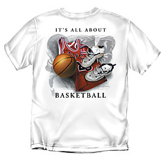 Coed Sportswear Basketball T-Shirt: It's All About Basketball