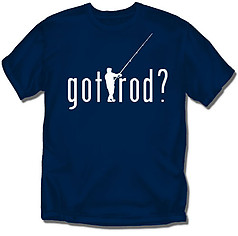 Coed Sportswear Fishing T-Shirt: Got Rod?
