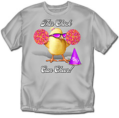 Coed Sportswear Youth Cheer T-Shirt: This Chick Cheerleading
