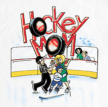 Long Sleeve Hockey T-Shirt: Hockey Mom Penalty