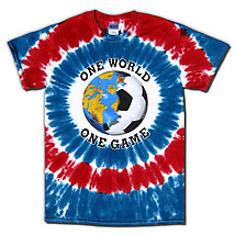 USA World Cup Soccer One World Tie Dye T-Shirt 
