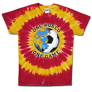 Spain World Cup Soccer One World Tie Dye T-Shirt 