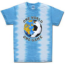 Argentina World Cup Soccer One World Tie Dye T-Shirt 