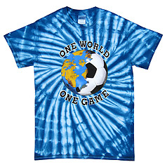 Italy World Cup Soccer One World Tie Dye T-Shirt 