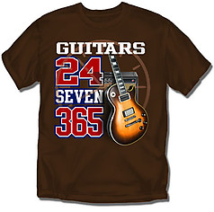Coed Sportswear Guitar T-Shirt: Guitars 24-7