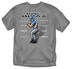 Coed Sportswear Baseball T-Shirt: Baseball Anatomy - Youth
