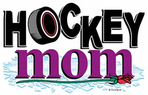 Hockey T-Shirt: Hockey Mom Rose