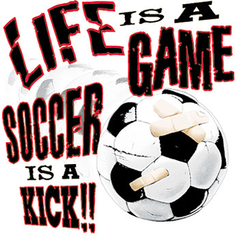 Pure Sport Soccer T-Shirt: Soccer is a Kick