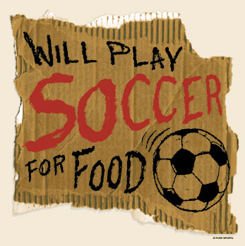 PureSport Soccer T-Shirt: Play Soccer For Food