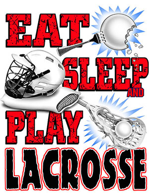 Pure Sport Lacrosse T-Shirt: Eat Sleep Lacrosse